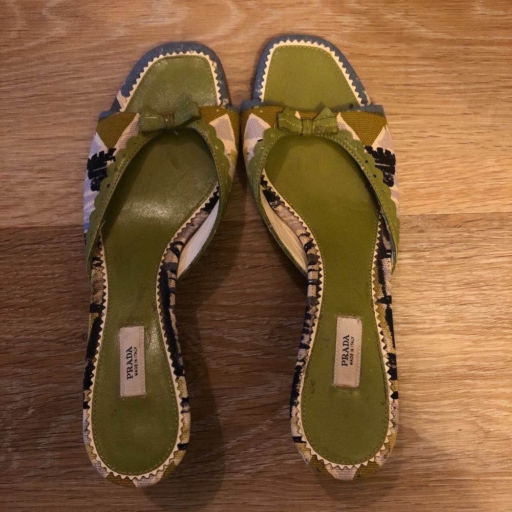 Authentic Vintage Prada Kitten Heels